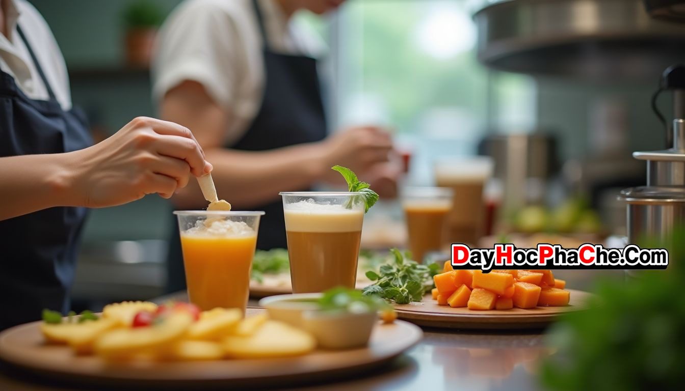 Cách Pha Sinh Tố Ngon Chuẩn Vị Bán Quán