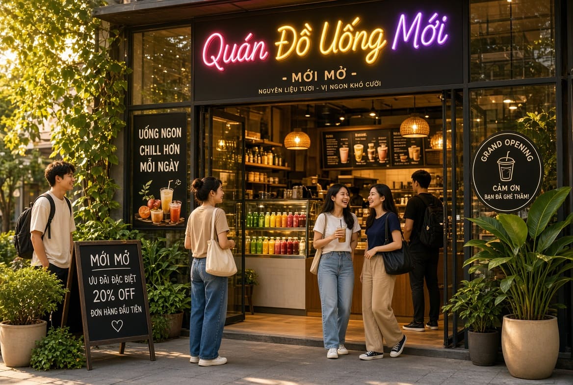 Cách Thu Hút Khách Cho Quán Đồ Uống Mới Mở