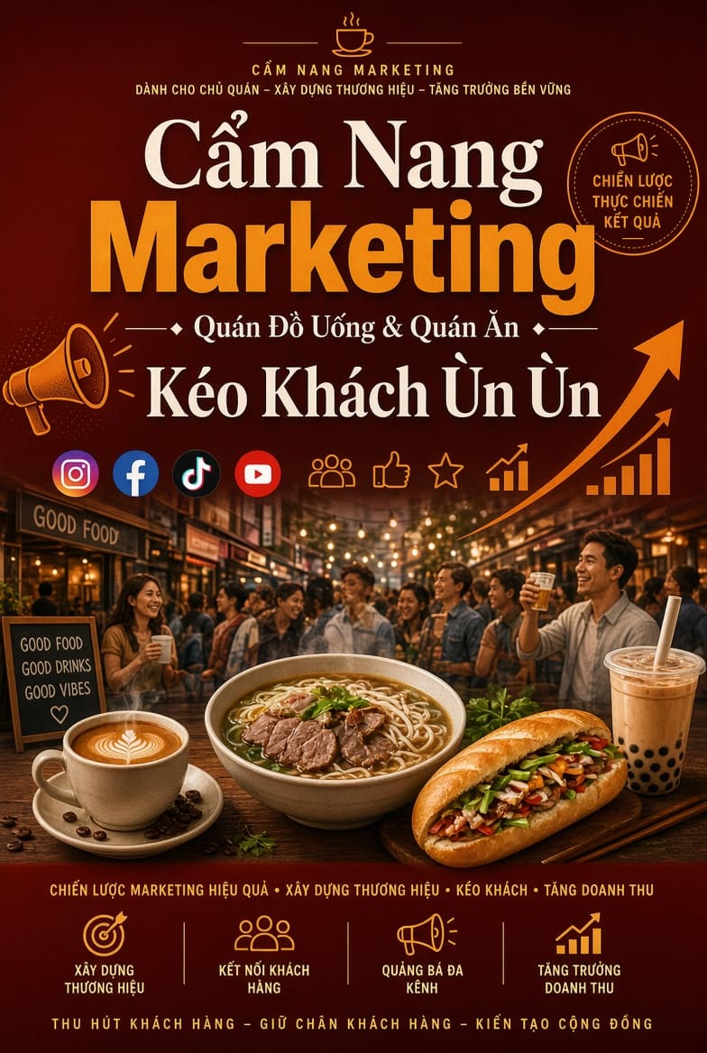 Cẩm Nang Marketing Quán Đồ Uống & Quán Ăn Kéo Khách Ùn Ùn