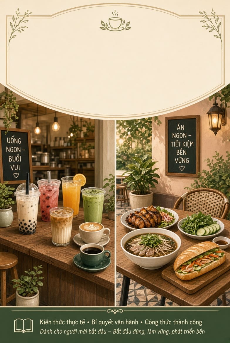 Cẩm Nang Mở Quán Đồ Uống & Quán Ăn Cho Người Mới (Toàn Tập)