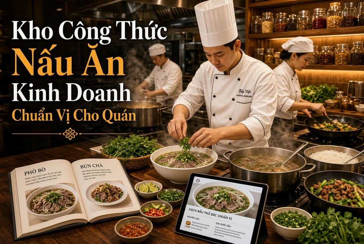 Kho Công Thức Nấu Ăn Kinh Doanh Chuẩn Vị Cho Quán
